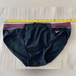Nike speedo burgundy pink and black
